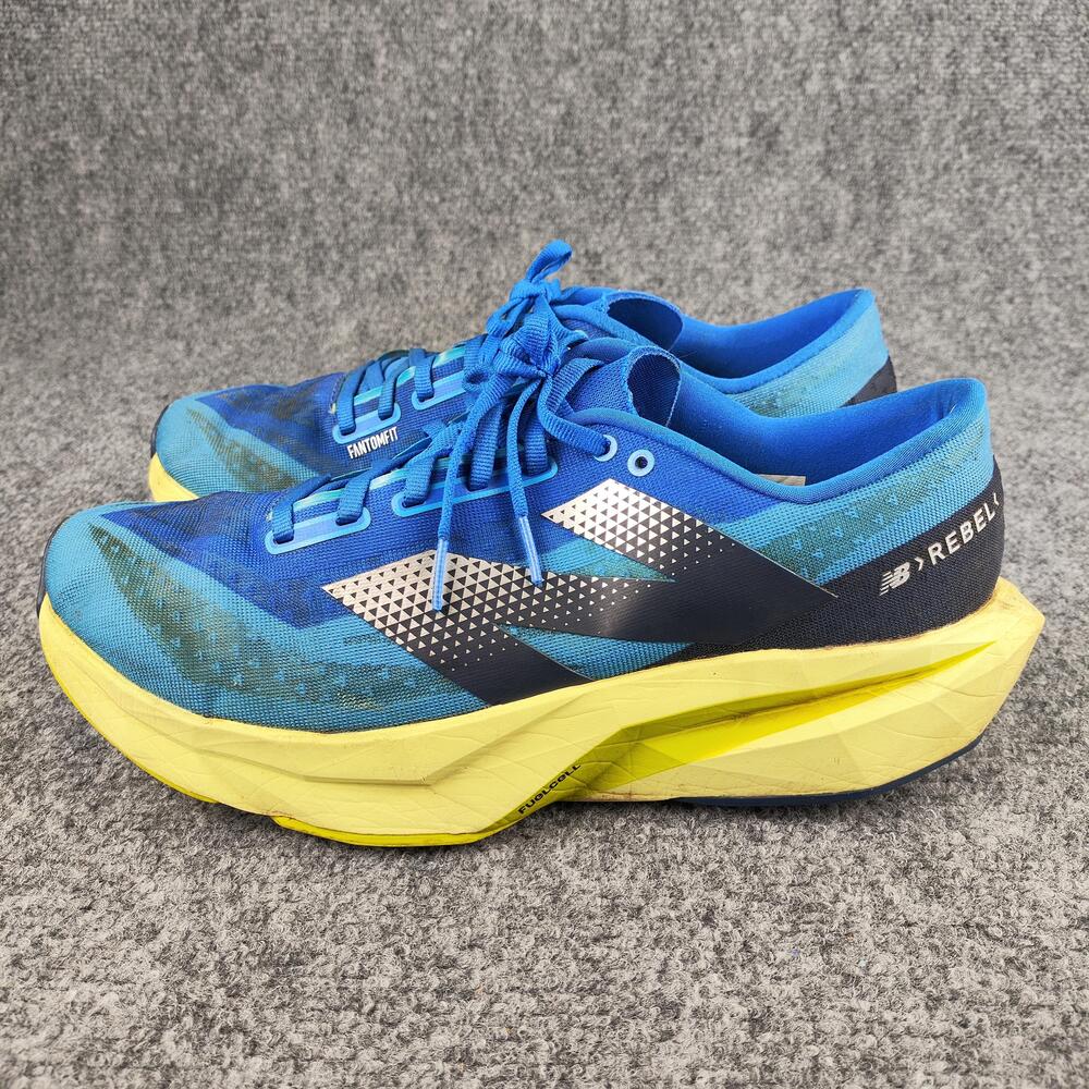 New Balance FuelCell Rebel Shoes Mens Size 11.5 Blue Running Sneakers Athletic
